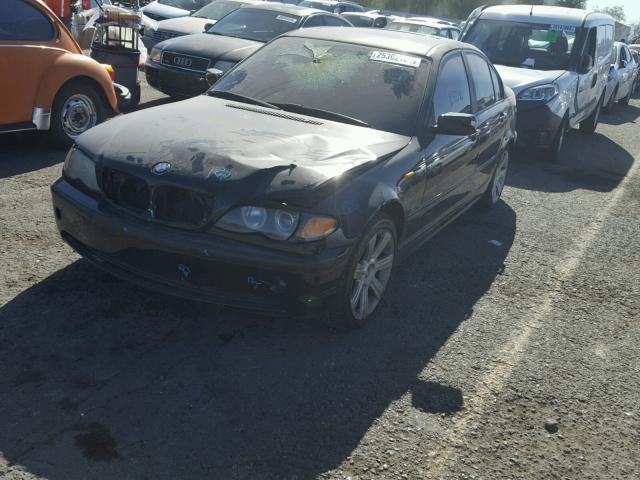 WBAAZ33443KP80536 - 2003 BMW 325 I BLACK photo 2