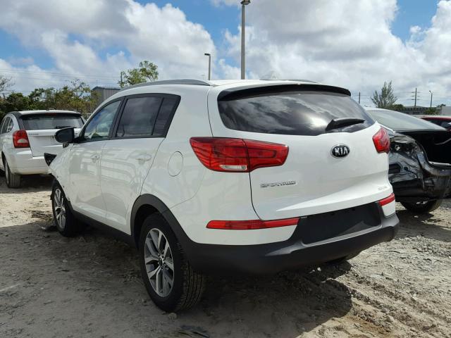 KNDPB3AC8F7737272 - 2015 KIA SPORTAGE L WHITE photo 3