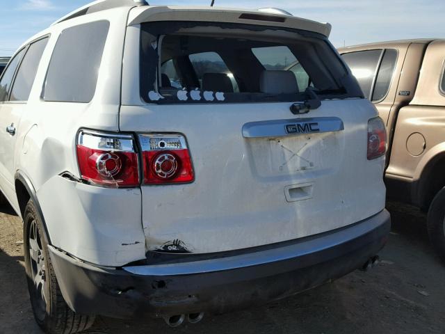 1GKER23728J118724 - 2008 GMC ACADIA SLT თეთრი ფოტო 9