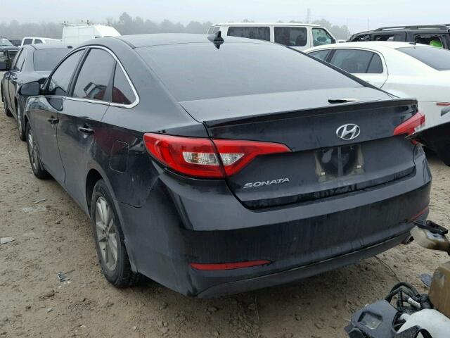 5NPE24AF2FH224649 - 2015 HYUNDAI SONATA SE BLACK photo 3