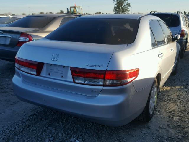 1HGCM56344A034055 - 2004 HONDA ACCORD LX SILVER photo 4