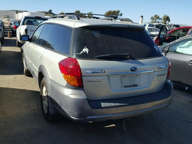 4S4BP62C757377868 - 2005 SUBARU LEGACY OUT BEIGE photo 3