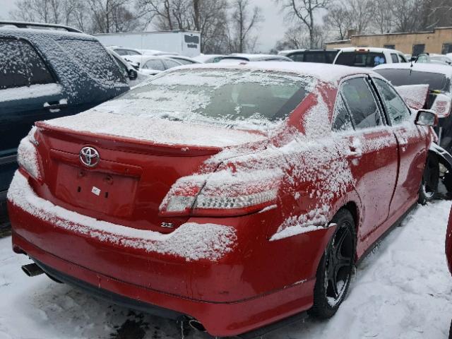 4T1BF3EK8BU658840 - 2011 TOYOTA CAMRY BASE RED photo 4