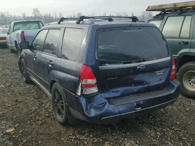 JF1SG69686G716469 - 2006 SUBARU FORESTER 2 BLUE photo 3