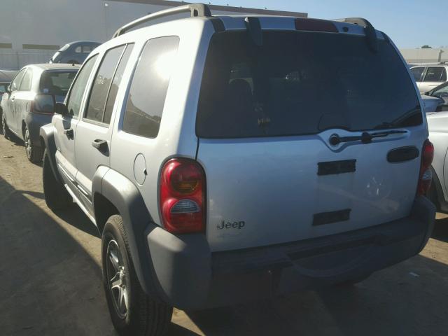 1J4GL48K64W284492 - 2004 JEEP LIBERTY SP SILVER photo 3