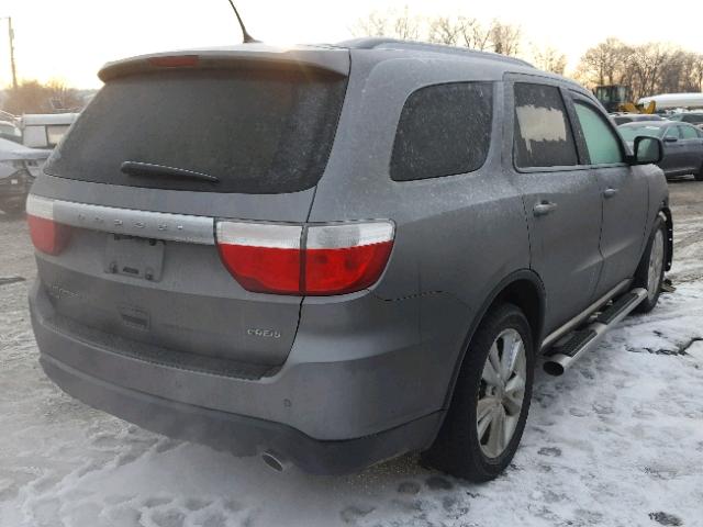 1C4RDJDG7CC266899 - 2012 DODGE DURANGO CR GRAY photo 4