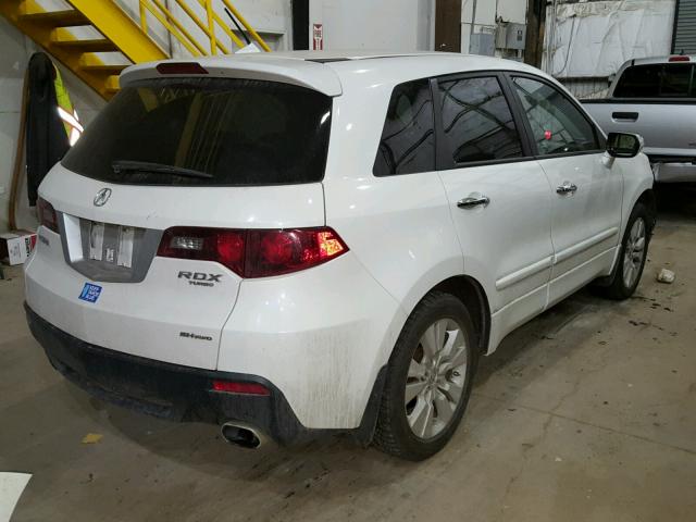 5J8TB1H51BA007311 - 2011 ACURA RDX TECHNO WHITE photo 4