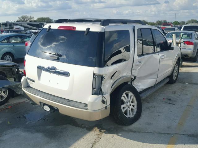 1FMEU6EE9AUA01414 - 2010 FORD EXPLORER E WHITE photo 4