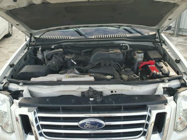 1FMEU6EE9AUA01414 - 2010 FORD EXPLORER E WHITE photo 7