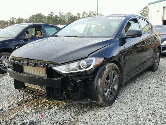 5NPD84LF5HH016050 - 2017 HYUNDAI ELANTRA SE BLACK photo 2