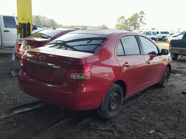 JTDBT923571068164 - 2007 TOYOTA YARIS RED photo 4