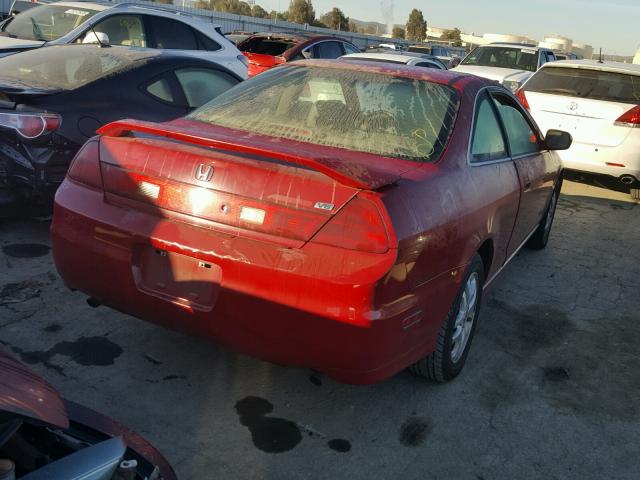 1HGCG225X2A014600 - 2002 HONDA ACCORD EX RED photo 4