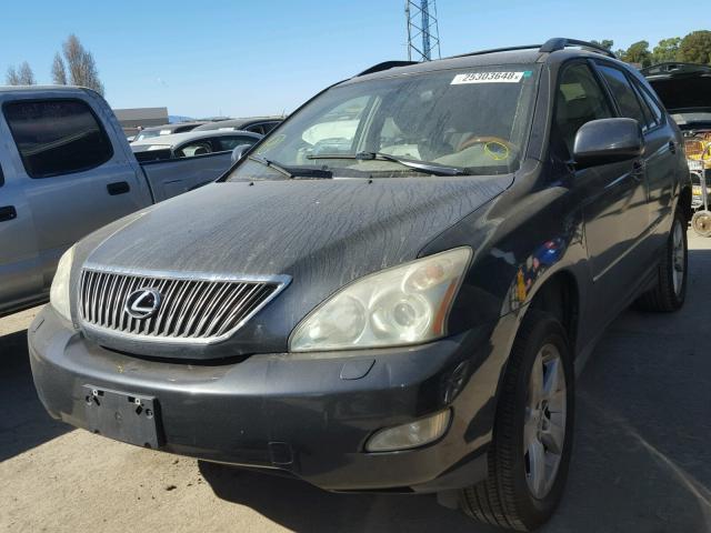 JTJGA31UX40006048 - 2004 LEXUS RX 330 BLACK photo 2