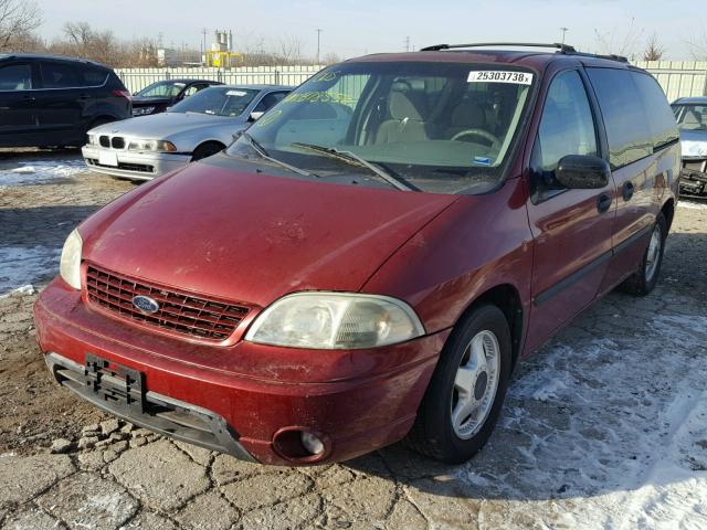 2FMZA51422BB78556 - 2002 FORD WINDSTAR L RED photo 2