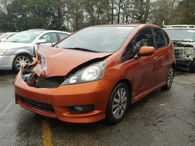 JHMGE8H59CC036737 - 2012 HONDA FIT SPORT ORANGE photo 2