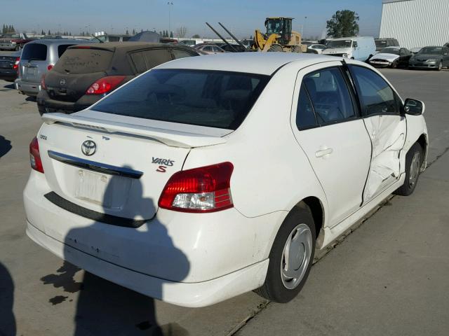 JTDBT923771095401 - 2007 TOYOTA YARIS WHITE photo 4