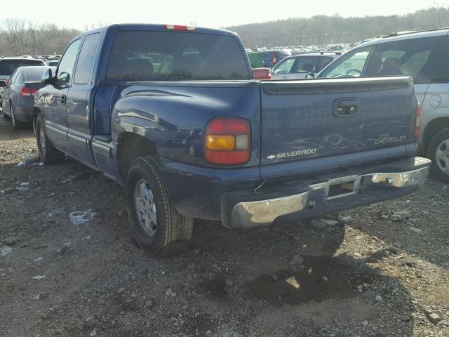 2GCEC19T2Y1379535 - 2000 CHEVROLET SILVERADO BLUE photo 3