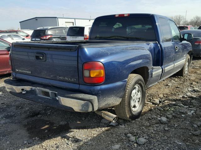 2GCEC19T2Y1379535 - 2000 CHEVROLET SILVERADO BLUE photo 4