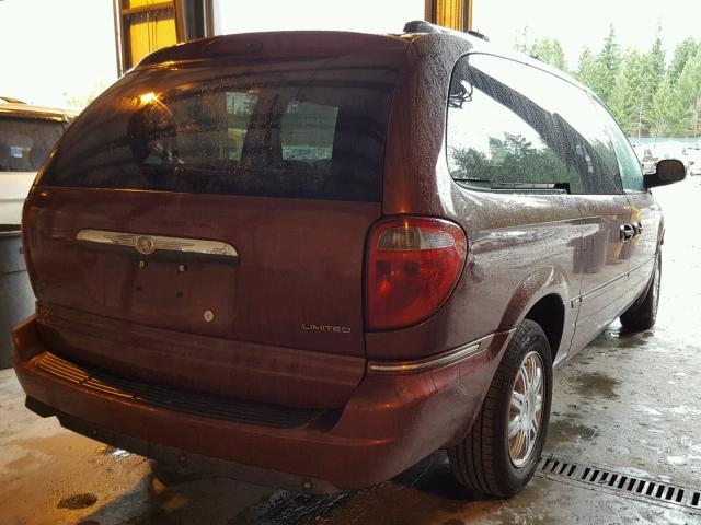 2A4GP64L57R156739 - 2007 CHRYSLER TOWN & COU BURGUNDY photo 4