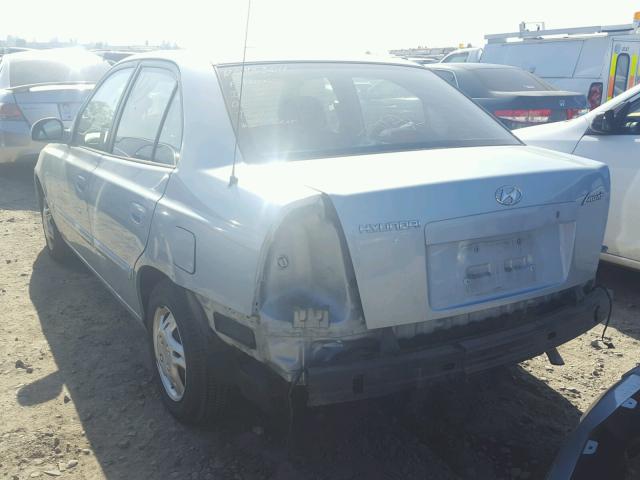 KMHCG45CX5U613497 - 2005 HYUNDAI ACCENT GL TURQUOISE photo 3