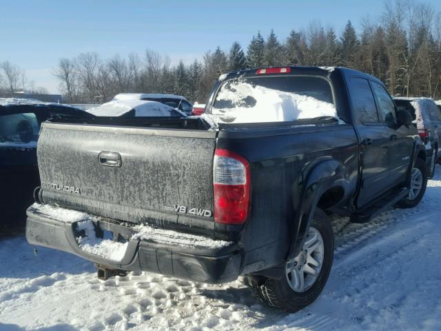 5TBDT48154S440983 - 2004 TOYOTA TUNDRA DOU BLACK photo 4