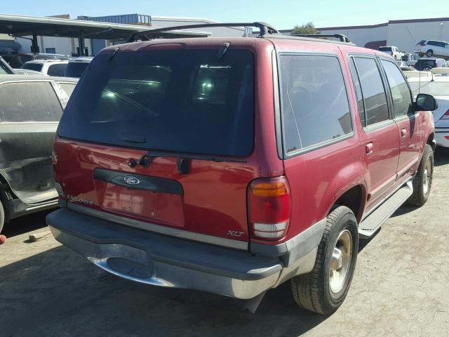 1FMZU83P61ZA45181 - 2001 FORD EXPLORER X RED photo 4