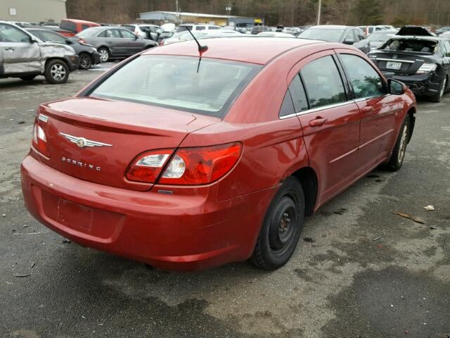 1C3LC56K97N509838 - 2007 CHRYSLER SEBRING TO RED photo 4