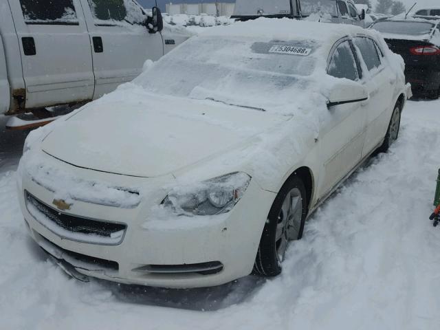 1G1ZH57B784297897 - 2008 CHEVROLET MALIBU 1LT WHITE photo 2