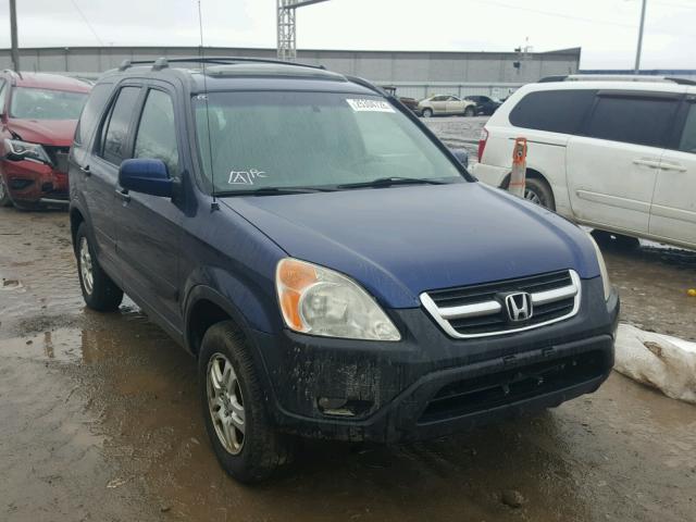 JHLRD78852C084271 - 2002 HONDA CR-V EX BLUE photo 1