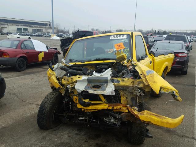 1FTYR10U42PB65528 - 2002 FORD RANGER YELLOW photo 9