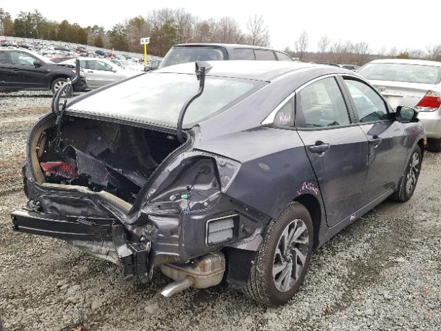 2HGFC2F79JH509102 - 2018 HONDA CIVIC EX GRAY photo 4