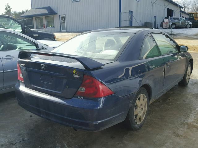 1HGEM22942L028436 - 2002 HONDA CIVIC EX BLUE photo 4