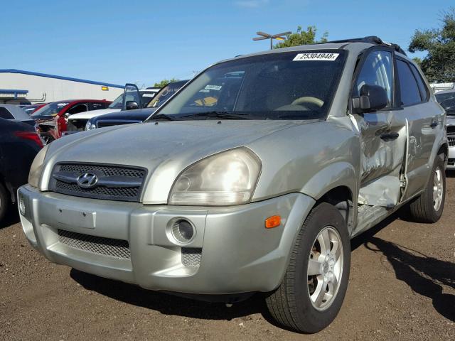 KM8JM12B76U249860 - 2006 HYUNDAI TUCSON GL SILVER photo 2