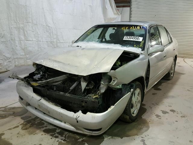 2T1BR18E91C490336 - 2001 TOYOTA COROLLA CE GRAY photo 2