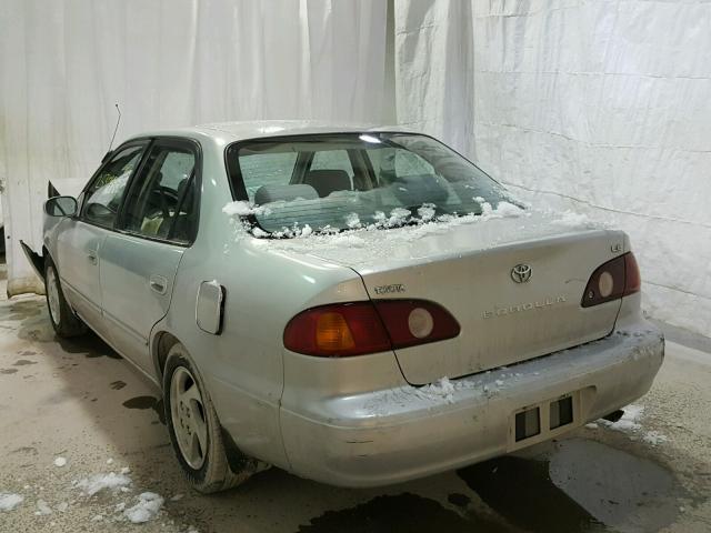 2T1BR18E91C490336 - 2001 TOYOTA COROLLA CE GRAY photo 3