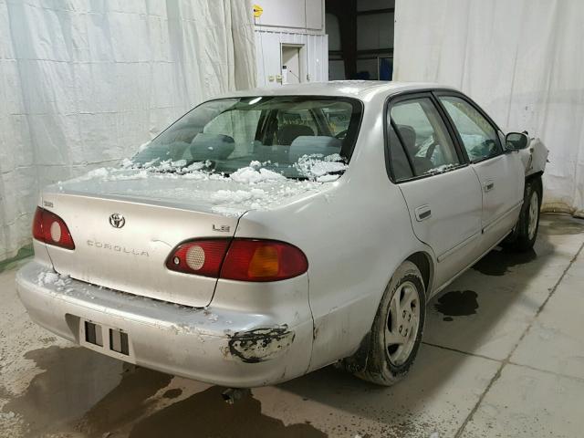 2T1BR18E91C490336 - 2001 TOYOTA COROLLA CE GRAY photo 4