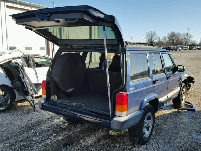 1J4FF48S61L574408 - 2001 JEEP CHEROKEE S BLUE photo 4