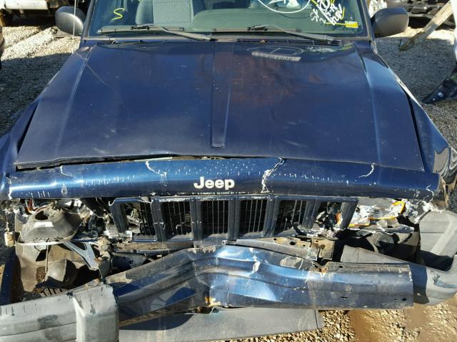 1J4FF48S61L574408 - 2001 JEEP CHEROKEE S BLUE photo 7