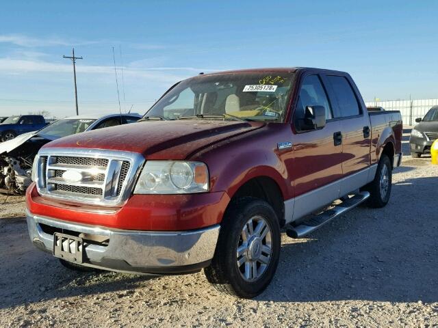 1FTPW12V87KD62930 - 2007 FORD F150 SUPER RED photo 2