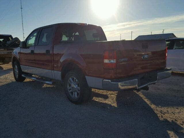 1FTPW12V87KD62930 - 2007 FORD F150 SUPER RED photo 3