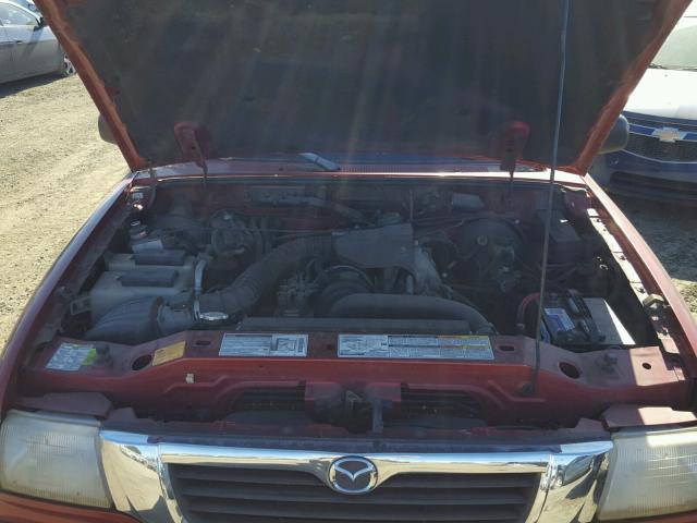 4F4YR16C8WTM22841 - 1998 MAZDA B2500 CAB RED photo 7