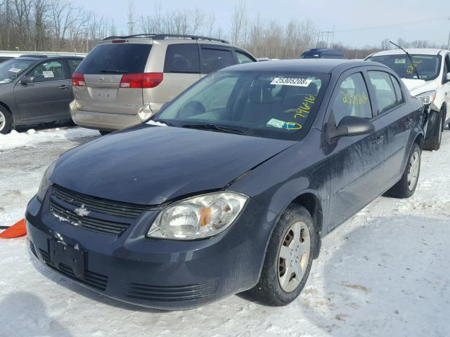 1G1AK58F687189091 - 2008 CHEVROLET COBALT LS BLUE photo 2