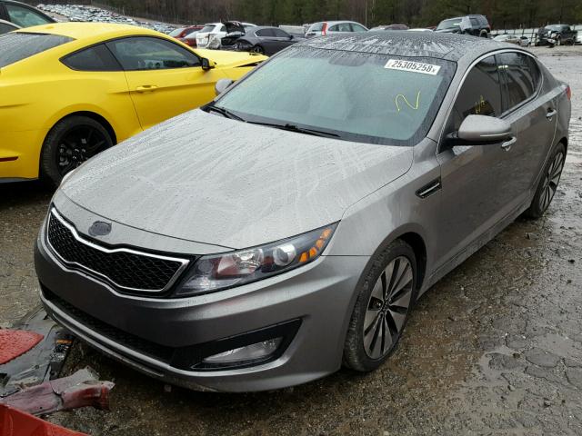 5XXGR4A69CG013492 - 2012 KIA OPTIMA SX SILVER photo 2