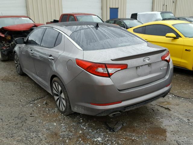 5XXGR4A69CG013492 - 2012 KIA OPTIMA SX SILVER photo 3