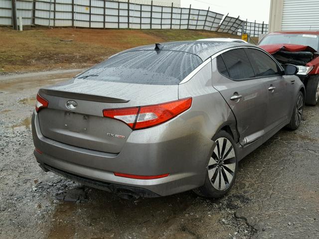 5XXGR4A69CG013492 - 2012 KIA OPTIMA SX SILVER photo 4