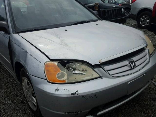 2HGES16533H560735 - 2003 HONDA CIVIC LX SILVER photo 9