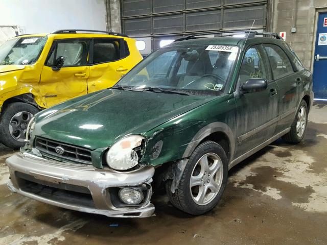 JF1GG68562H817089 - 2002 SUBARU IMPREZA OU GREEN photo 2