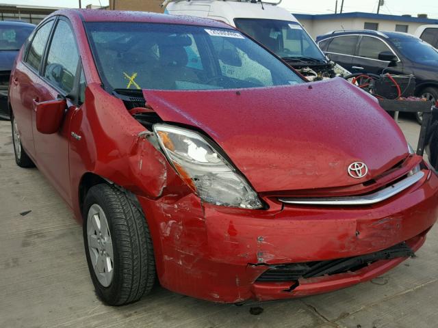 JTDKB20U497882215 - 2009 TOYOTA PRIUS RED photo 1