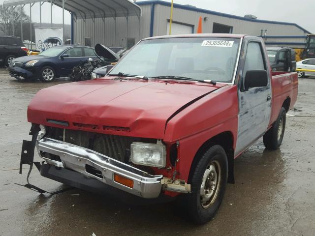 1N6ND11S0KC399930 - 1989 NISSAN D21 SHORT RED photo 2