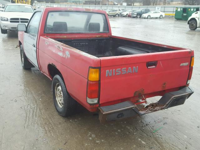 1N6ND11S0KC399930 - 1989 NISSAN D21 SHORT RED photo 3